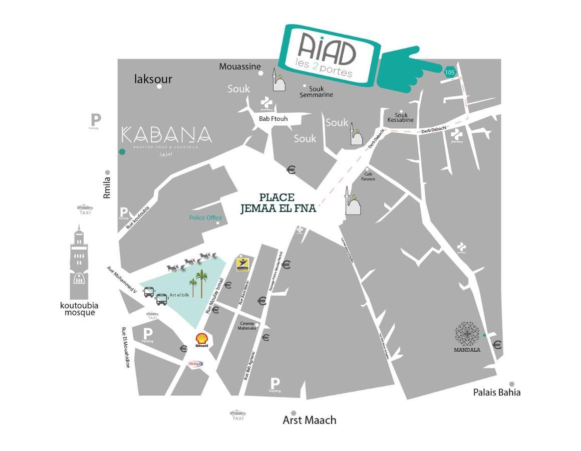 Riad les 2 Portes Marraquexe Exterior foto